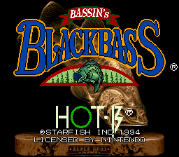 Bassin's Black Bass (USA) Title Screen
